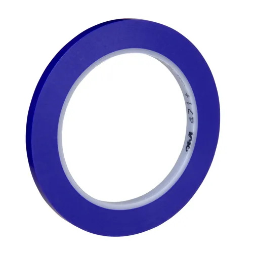 Vista 13 de Cinta de vinilo color índigo 3M 471+ PN2510, empacado de forma conveniente (empaque de 1 unidad), Azul, 1