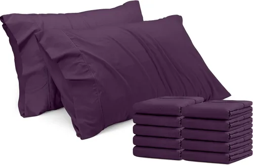 Vista 43 de Utopia Bedding - Juego de 4 fundas de almohada tamaño estándar, con cierre de sobre, tela de microfibra cepillada suave, resistentes al encogimiento