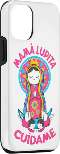 Vista 3 de Funda para iPhone 14 Virgen de Guadalupe. Mamá Lupita, Cuídame