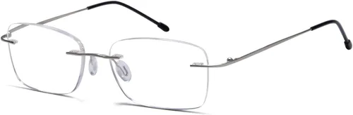 Vista 13 de Eyekepper Anteojos sin montura para mujer, lentes sin marco negro Lentes de lectura inalámbricos para mujer, resistentes a los arañazos