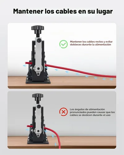 Vista 7 de CREWORKS Máquina pelacables automática, pelacables eléctrico para cables de cobre de 0.06"-0.9" (1.5-22 mm) con 3 modos de operación, herramienta