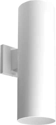 Vista 13 de Progress Lighting Aplique de pared cilíndrico de 6 pulgadas, 2 luces modernas de montaje en pared arriba y abajo, iluminación interior y exterior