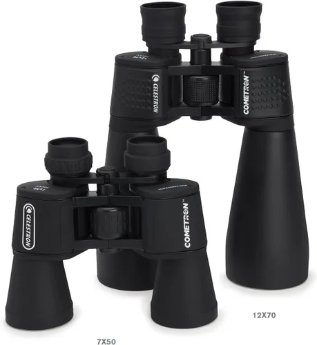 Vista 8 de Celestron - Binoculares de astronomía Cometron 7x50 - Nivel básico para observación de estrellas y observación de cometas - Objetivos grandes