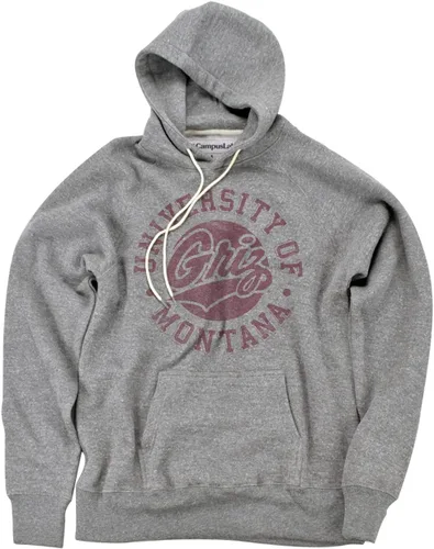 Vista 24 de Campus Lab Collegiate Classic Retro Stamp - Sudadera con capucha unisex para adultos