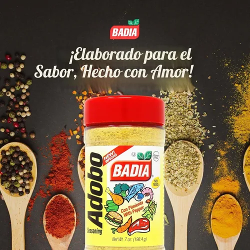 Vista 3 de Badia Adobo con pimienta, 7 onzas – Ahumado, picante y salado para carnes, pollo, mariscos y verduras