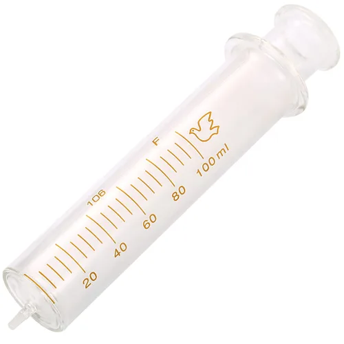 Vista 6 de Paquete de 10 jeringas de vidrio reutilizables, jeringa de vidrio de 0.0 fl oz de diámetro estándar, inyector de laboratorio