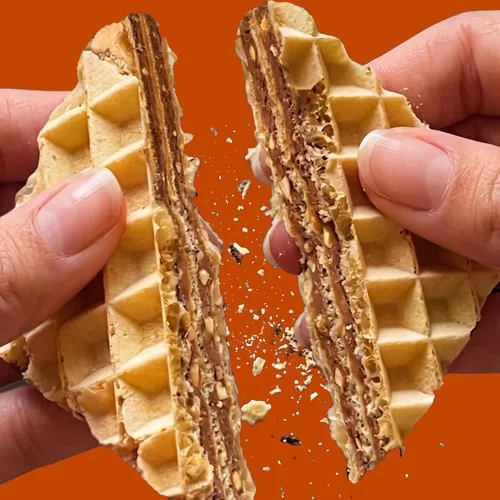 Vista 8 de Rip Van Galletas de oblea de chocolate y avellana, 0.14 oz de carbohidratos