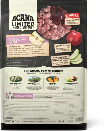 Vista 2 de ACANA Singles - Alimento seco para perros con ingredientes limitados, bolsa