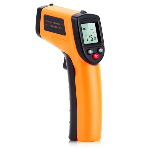 Vista 8 de Pistola termómetro digital infrarroja para cocinar, barbacoa, horno de pizza, termómetro infrarrojo láser con retroiluminación, -58℉~1022℉(-58.0