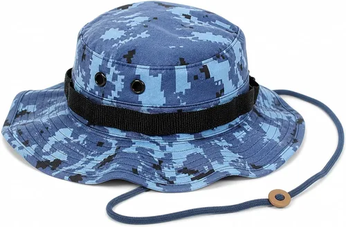 Vista 24 de Sombrero táctico Boonie Militar Sombrero Sombrero Camo Digital o Sólido Ala Ancha Sol Pesca Bush Booney Caza Headwear ACU Digital Camo