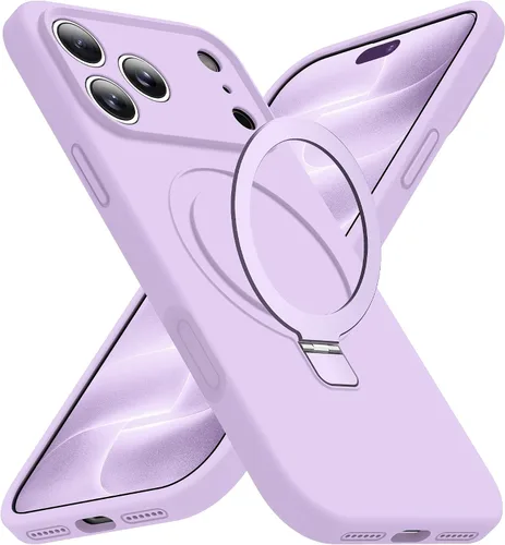 Vista 83 de SKYLMW Funda diseñada para iPhone 11 con soporte magnético invisible Compatible con Mag-Safe, a prueba de caídas de grado militar, a prueba de Negro