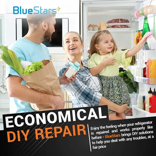 Vista 6 de BlueStars [IZQUIERDA] Pieza de repuesto mejorada 240530601 para colgar sartenes para refrigeradores Frigidaire y Kenmore – Reemplaza 24046040 917557