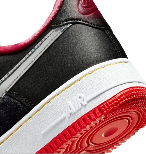 Vista 6 de Nike Zapatos de correr Race para hombre, NegroRojo Universitario Grito