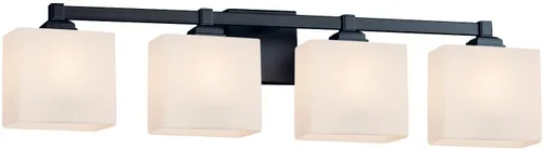 Vista 2 de Justice Design Group FSN-8434-55-OPAL-CROM Fusion - Barra de baño, cromo pulido