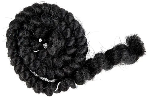 Vista 11 de Mehron Makeup - Cabello crepé, 12 pulgadas, trenza, gris medio, 120, 12 pulgadas, Caoba, 1