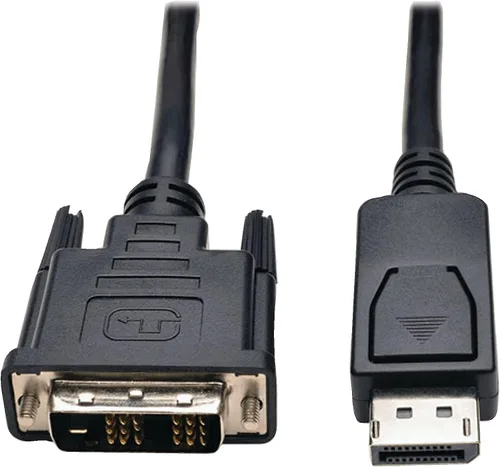 Vista 4 de Tripp Lite Adaptador de cable activo DisplayPort a DVI, DP 1.2 con cierres, DP a DVI (M/M), DP2DVI, 1080p, 3 pies (P581-003-V2)