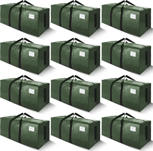 Vista 19 de SWEET DOLPHIN Paquete de 8 bolsas de mudanza resistentes de 200 libras con asas envolventes, bolsas de almacenamiento extra grandes para ahorrar