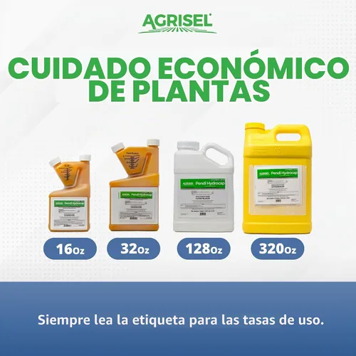 Vista 6 de Agrisel Pendi Hydrocap Herbicida, Fórmula Pre-Emergente, Eficaz contra Más de 40 Malezas de Hoja Ancha y Pastos, Sin Manchas, Se Mezcla Fácilmente