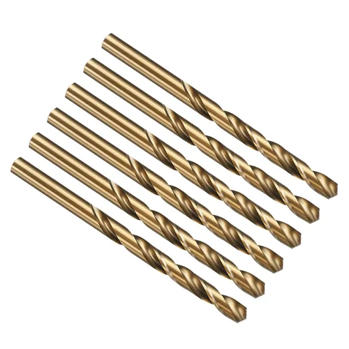 Vista 223 de PATIKIL Broca Jobber de 0.039 in, vástago recto M35 cobalto 5% acero de alta velocidad 135° acabado dorado para metal duro de acero inoxidable - 2