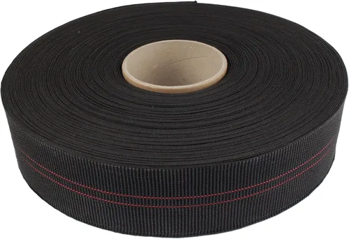 Vista 8 de BambooMN Correa elástica de látex de dos pulgadas para reparación de sillas - Rollo de 40 pies