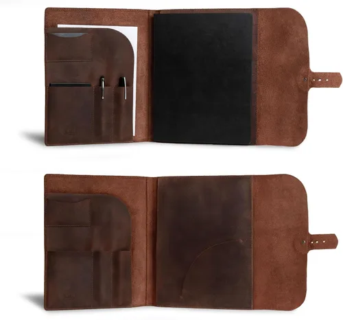 Vista 2 de Moleskine - Funda (8.5 x 11 pulgadas) Cartera ejecutiva para negocios, planificador personal para hombres y mujeres, cuero de grano completo, hecho