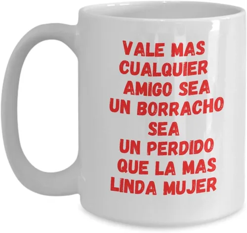 Vista 4 de Cumpleaños Taza de café original taza chistoza presente para amigos Blanco