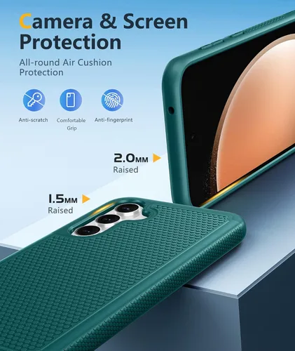 Vista 151 de FNTCASE Funda para iPhone 17 Pro: Fundas delgadas translúcidas de color azul claro compatibles con MagSafe, protección completa de la cámara
