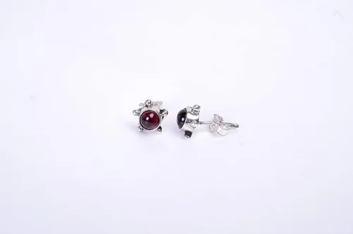 Vista 55 de Round Gemstone Stud Design 2