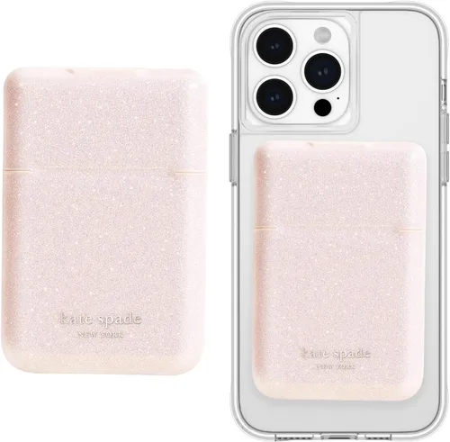 Vista 8 de kate spade new york Billetera/tarjetero magnético, compatible con teléfonos y fundas MagSafe, color negro