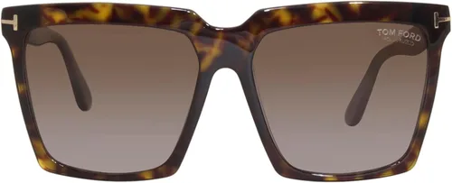 Vista 2 de Tom Ford FT0764 - Gafas de sol cuadradas para mujer 2283in color oscuro
