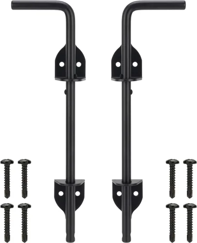 Vista 9 de 12" Tornillo de Bastón Pesado de Caída para Puerta, Pestillo de Suelo para Puerta para Cercas de Madera Puertas de Metal, Tope de Puerta de Metal 1