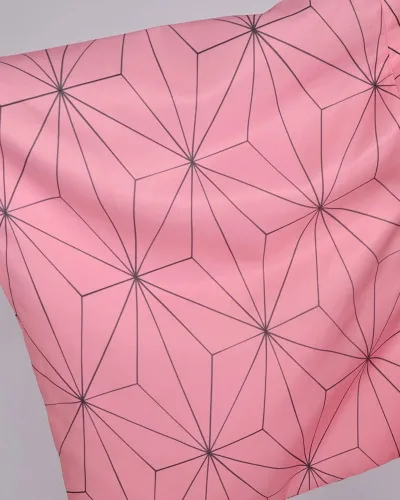 Vista 6 de miccostumes Kimono de frijoles rojos de anime para mujer, disfraz de cosplay con decoración de bambú