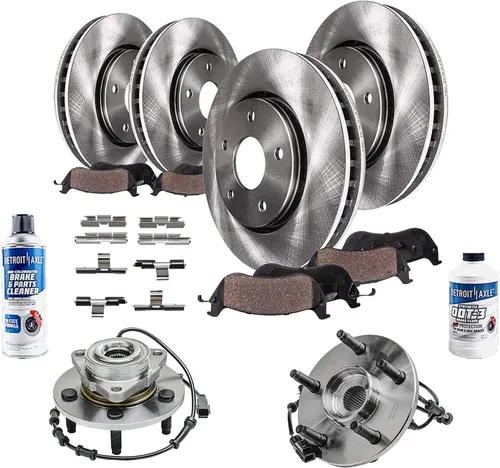 Vista 14 de Detroit Axle - Rotores de freno para Ford Mustang 2015 2016 2017 2018 2019 2020 2021 2022 2023 Rotores de freno de disco 2016 2017 2018 2019