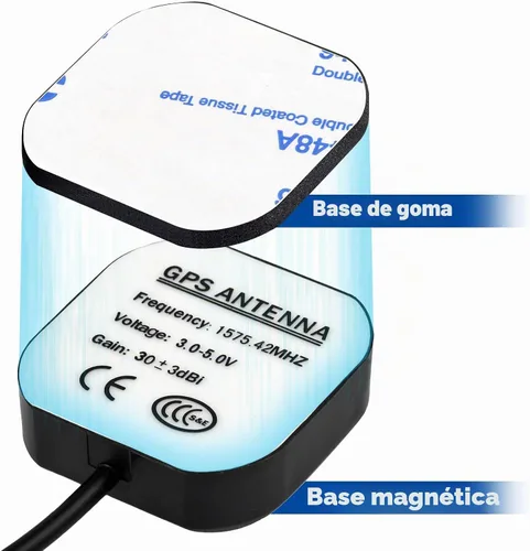 Vista 2 de Bingfu Antena masculina activa impermeable del vehículo de la navegación