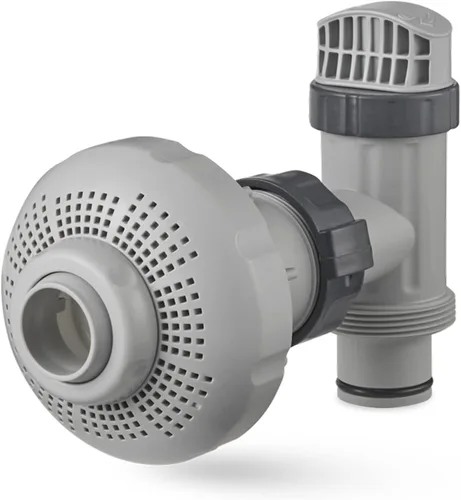Vista 5 de Intex 26005E - Kit de piezas de chorro de agua de aire de entrada de piscina sobre el suelo con válvula de émbolo, conector de colador, boquilla