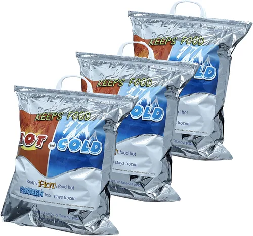 Vista 35 de Superio Bolsas Aisladas Calientes y Frías para Entrega de Alimentos, Bolsas de Compras de Comestibles, Almacenamiento de Alimentos para Comida