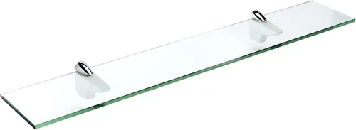 Vista 2 de Spancraft Estante de cristal Falcon de cristal, acero cepillado, 4,75 x 12