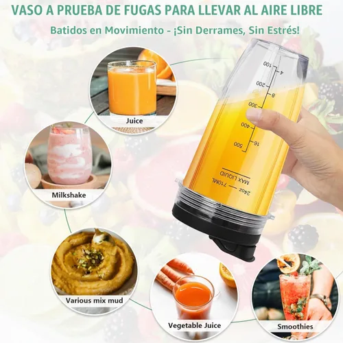 Vista 7 de 2 tazas de batido Ninja Nutri de 24 onzas, piezas de repuesto