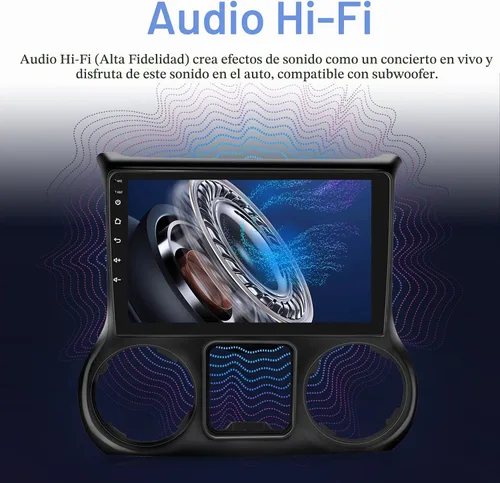 Vista 5 de Radio de coche para Jeep Wrangler 2015 2016 2017 con Carplay y Android Auto