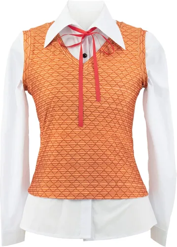 Vista 3 de C-ZOFEK Doki - Disfraz de cosplay de anime, uniforme escolar para mujer, conjunto completo