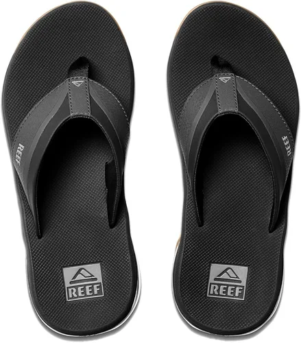 Vista 6 de Reef Chanclas anclas para hombre, NegroPlateado, 7