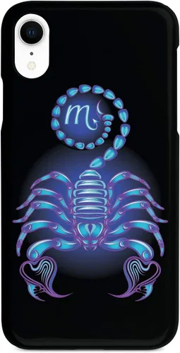 Vista 10 de Inspired Cases - Compatible with iPhone Xs Max Case - 3D Textured Protective Phone Case for Apple iPhone Xs Max - Neon Zodiac - Scorpio