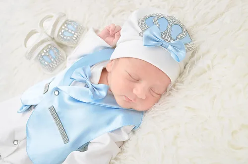 Vista 2 de Lilax Conjunto de regalo de 5 piezas para bebé niño de 0 a 3 meses
