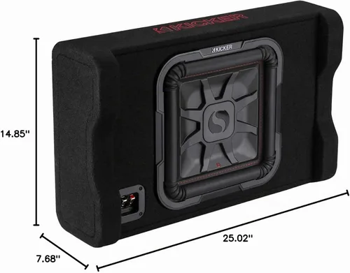 Vista 8 de KICKER 49L7TDF122 Caja de subwoofer L7T de 2 ohmios de 12 pulgadas, 600