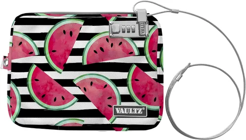 Vista 7 de Vaultz Bolsa de Piscina con Cierre - Bolsa con Cierre de Combinación Resistente al Agua con Correa para Efectivo, Piscina, Playa, Banco o Viajes