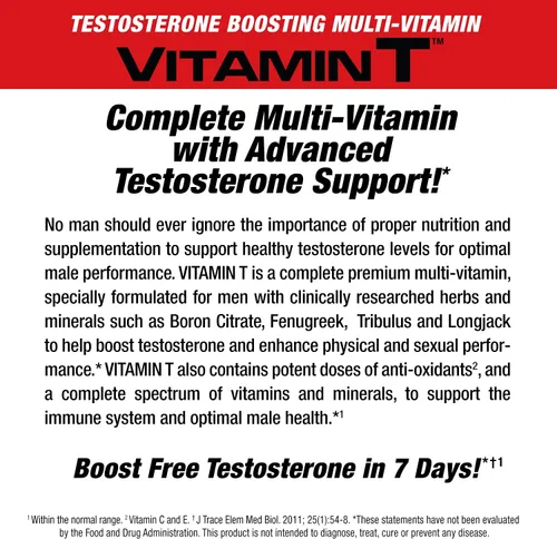 Vista 3 de MuscleMeds Multivitamínico completo diario de vitamina T para hombres mejora la testosterona muscular, el rendimiento sexual, 20 vitaminas