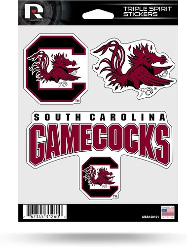 Vista 34 de Rico Industries NCAA - Lámina de adhesivos triple diseño de Alabama