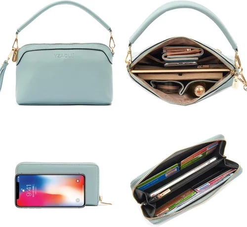 Vista 5 de Purse and Wallet set for Women Large Hobo Bags Female Fashion Tote Shoulder Bags Crossbody Wallets Satchel Purse Set