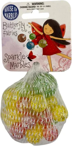 Vista 2 de House of Marbles Bolsa de red de canicas (Butterly Fairy)