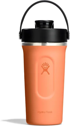 Vista 9 de Hydro Flask Botella agitadora – Botella de gimnasio de acero inoxidable aislada para preentrenamiento y proteína 24 onzas Agave Verde